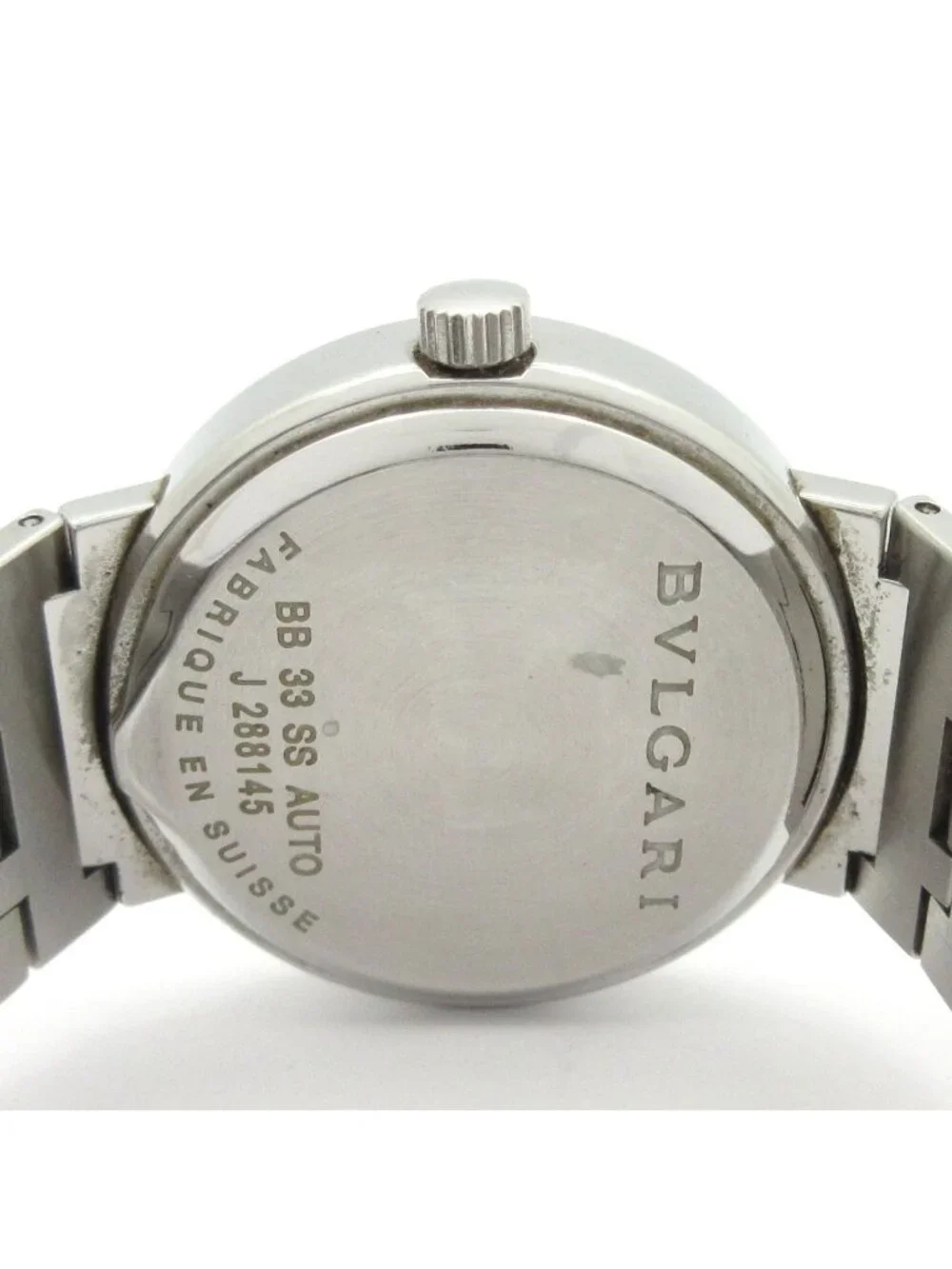Bvlgari Watch Black Silver